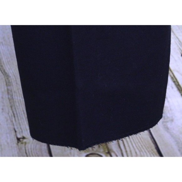 Bendetti Solid Navy Wool Pants Trousers Milano 34 X 35.75 Raw Hem Vtg Skomer's - Picture 5 of 8